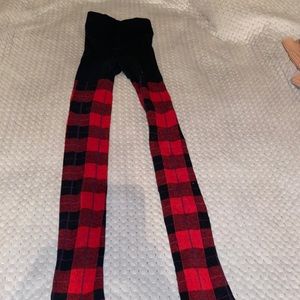 Plaid leggings